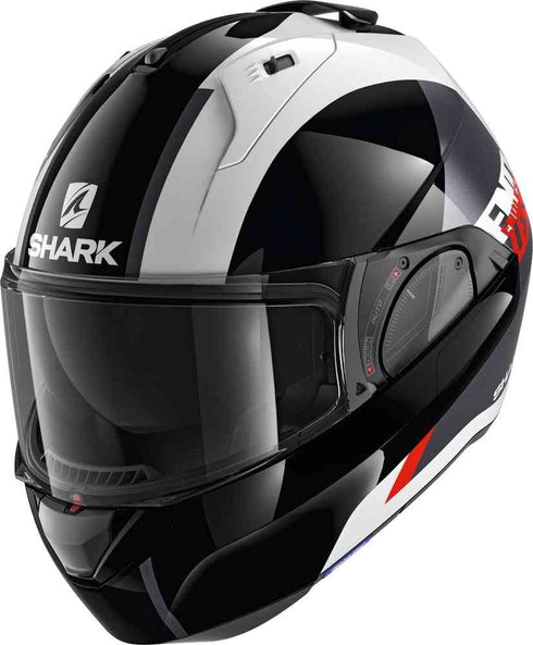 Shark Evo-ES Endless Helmet - White/Black/Red WKR