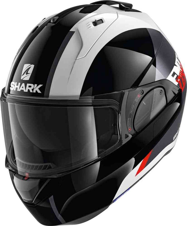 Shark Evo-ES Endless Helmet - White/Black/Red WKR
