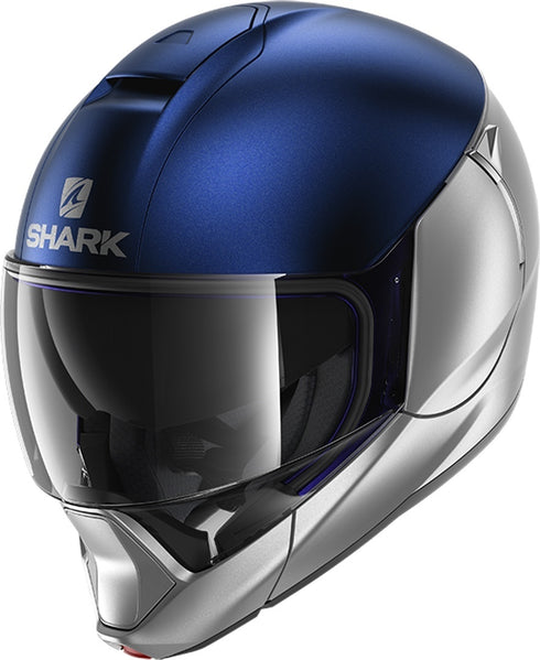 Shark EVOJET Dual Blank SBS - Matte Blue/Silver