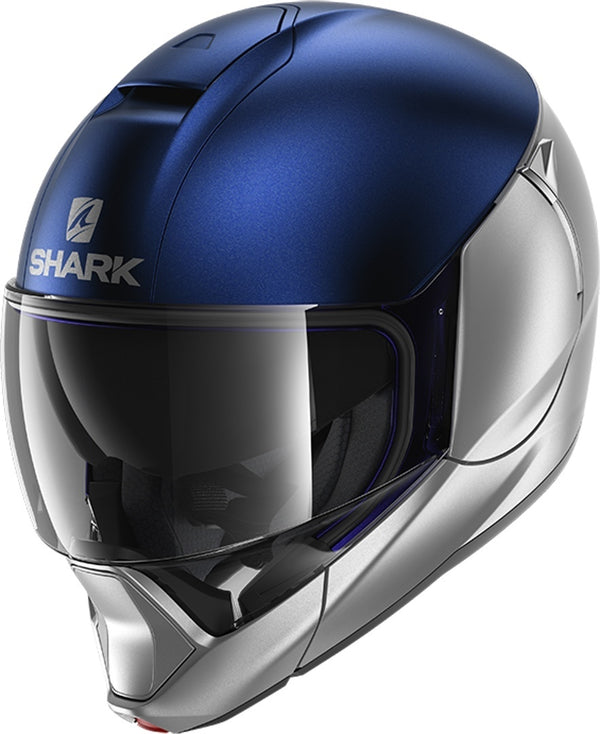 Shark EVOJET Dual Blank SBS - Matte Blue/Silver