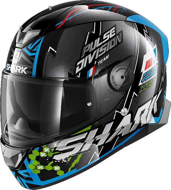 Shark Skwal 2 Noxxys LED Helmet - Black/Blue KBG
