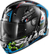 Shark Skwal 2 Noxxys LED Helmet - Black/Blue KBG