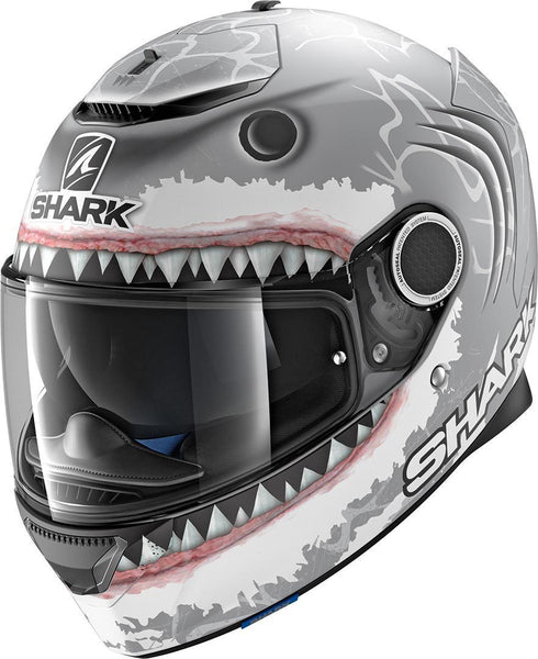Shark Spartan Lorenzo Helmet - Grey/White Matt SWA