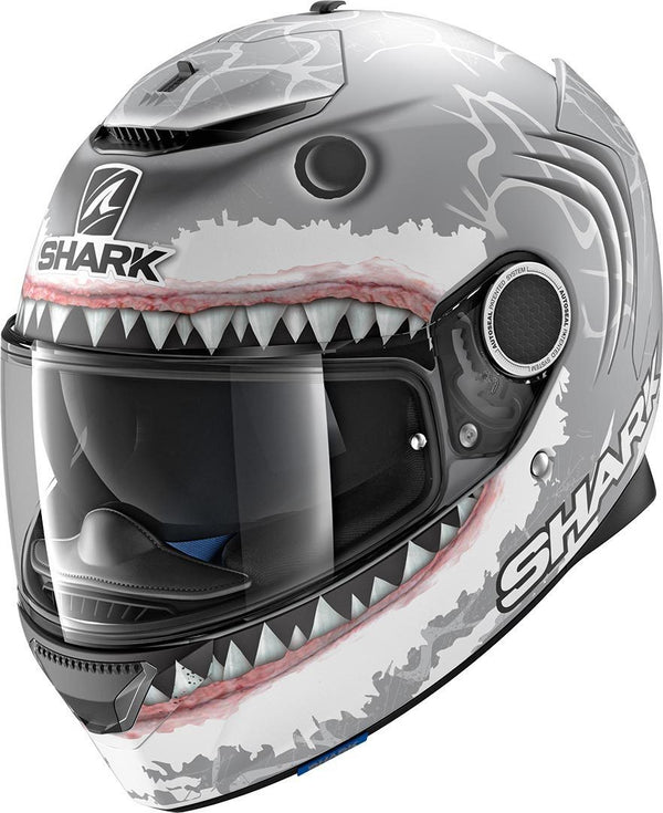 Shark Spartan Lorenzo Helmet - Grey/White Matt SWA