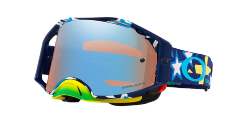 Oakley Airbrake MX Blue Banner TLD with Prizm Sapphire Lens