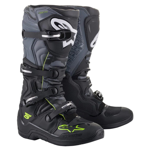 Alpinestars Tech 5 Boots - Black/Grey/Yellow