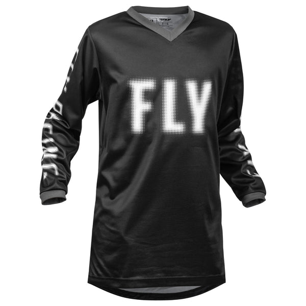 Fly 2023 F-16 Youth Jersey - Black/White
