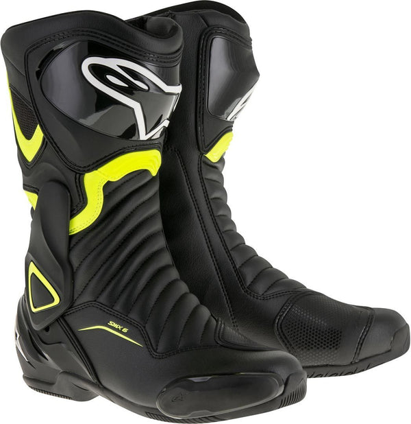 Alpinestars SMX-6 V2 Boots - Black/Fluo Yellow