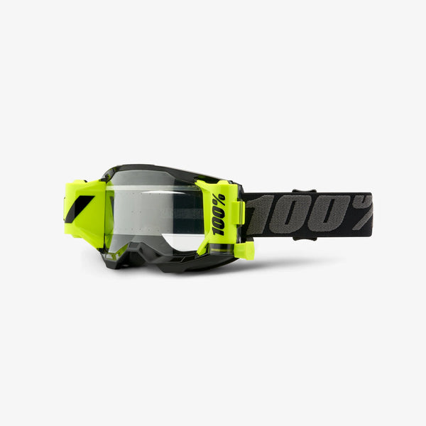 100% Strata 2 Goggle Forecast Black - Clear Lens