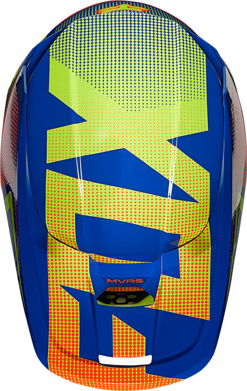 Fox Racing Youth V1 Oktiv ECE Helmet - Fluorescent Blue