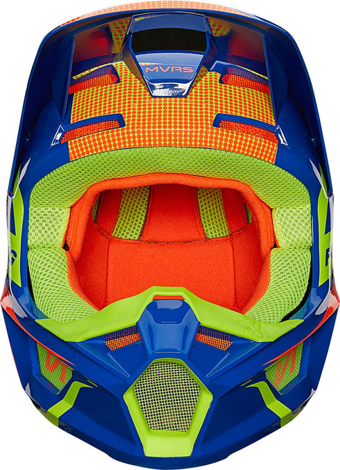 Fox Racing Youth V1 Oktiv ECE Helmet - Fluorescent Blue