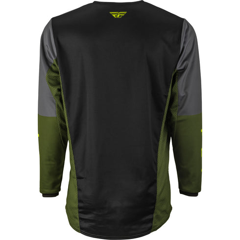 Fly 2023 Kinetic Jet Jersey - Black/Olive/Hi Viz