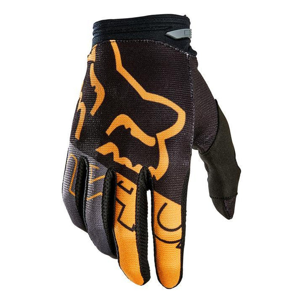 Fox 180 Skew Youth Gloves 2022 - Black/Gold