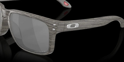 Oakley Holbrook Woodgrain Sunglasses - Prizm Black Polarized Lens
