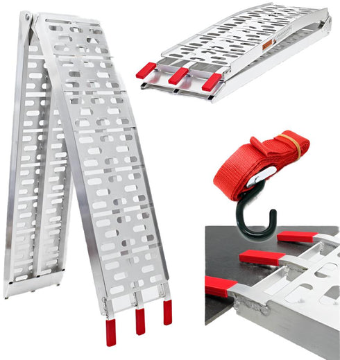 Racecraft Aluminium Plated Bike Loading Ramp - 217cm (Extended)