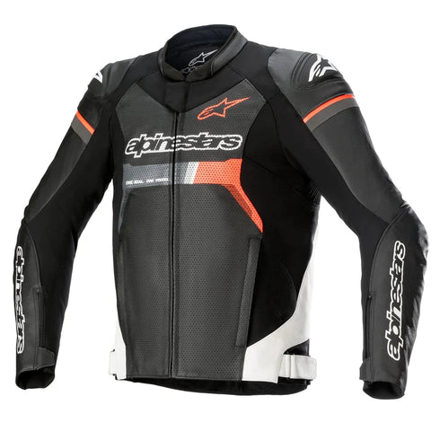 Alpinestars GP Force Leather Jacket Black/White/Red