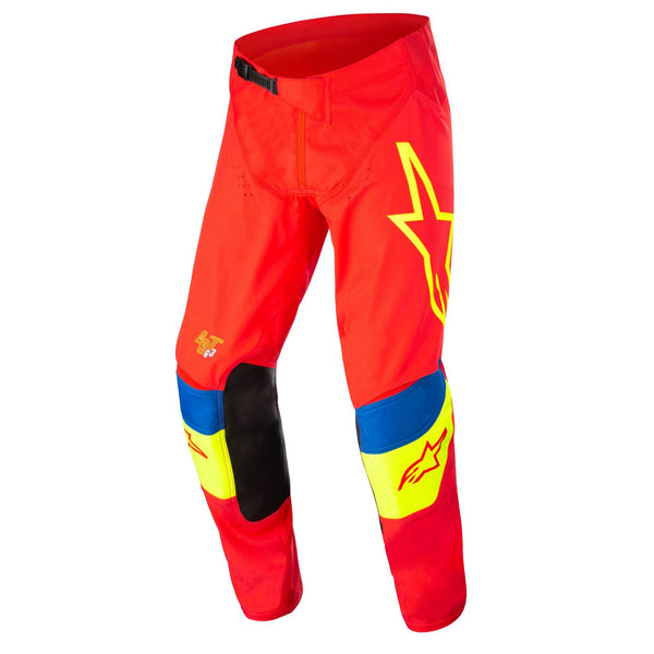 Alpinestars Techstar Quadro Pants Bright Red/Fluo Yellow/Blue