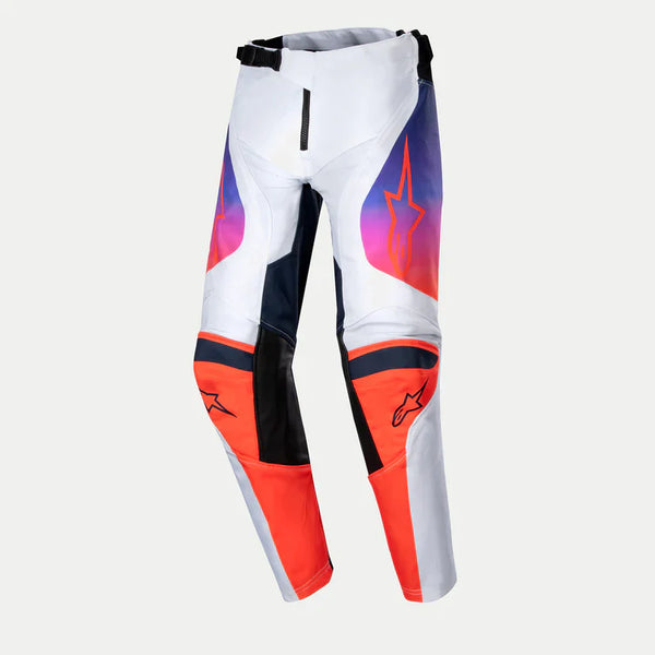 Alpinestars 2024 Youth Racer Hoen Pants Light Grey/Hot Orange/Black