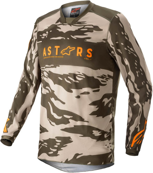 Alpinestars Racer Tactical Jersey - Military Sand Camo/Tangerine