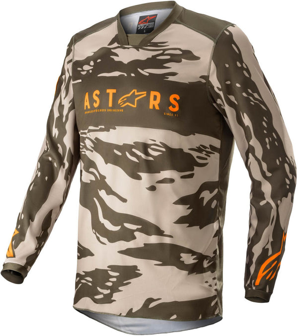 Alpinestars Racer Tactical Jersey - Military Sand Camo/Tangerine