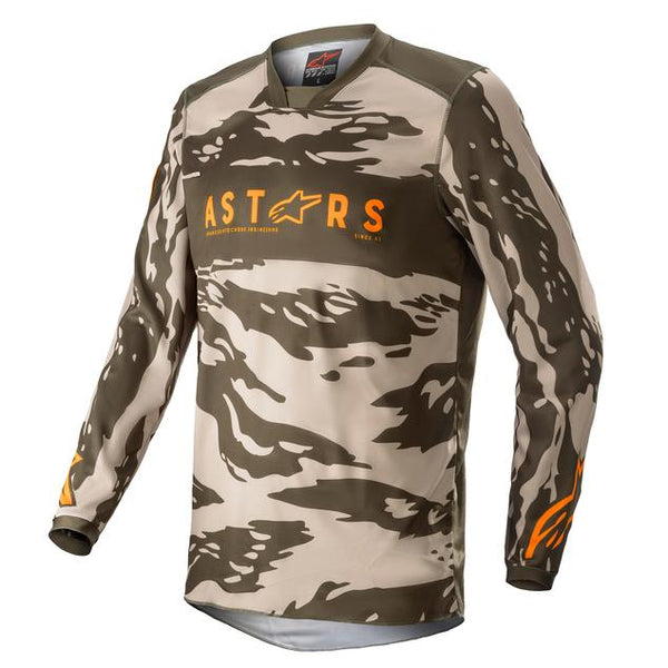 Alpinestars Racer Tactical Jersey - Military Sand Camo/Tangerine