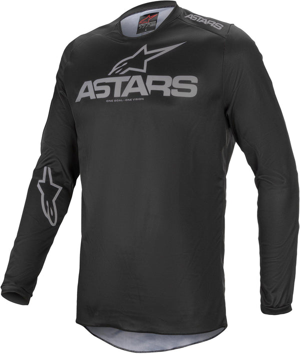 Alpinestars 2022 Fluid Graphite Jersey - Black/Dark Grey