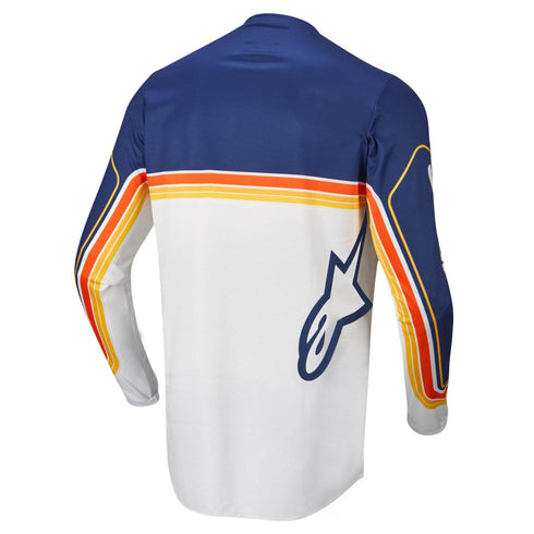 Alpinestars 2022 Fluid Speed Jersey - Dark Blue/Off-White/Orange