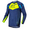 Alpinestars 2022 Youth Racer Factory Jersey - Dark Blue/Yellow Fluo/Neon Blue
