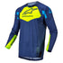Alpinestars 2022 Youth Racer Factory Jersey - Dark Blue/Yellow Fluo/Neon Blue