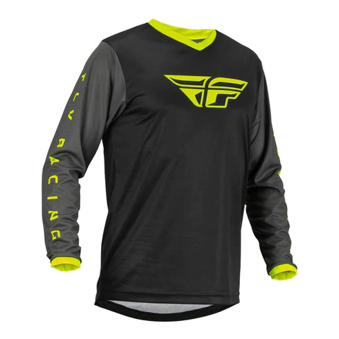 Fly Racing 2023 F-16 Jersey - Black/Grey/Hi-Viz