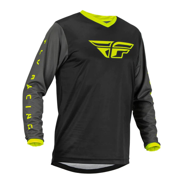 Fly Racing 2023 F-16 Jersey - Black/Grey/Hi-Viz