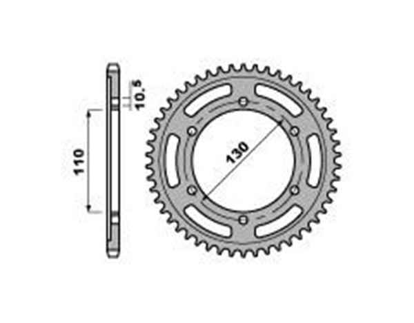 PBR REAR SPROCKET 4398 42T