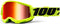 100% Strata 2 Yellow Youth Goggles-Red Mirror Lens