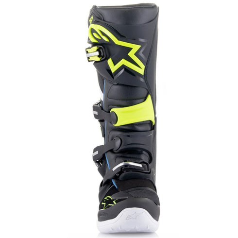 Alpinestars Tech 7 Boots Black/White/Blue/Yellow Flou