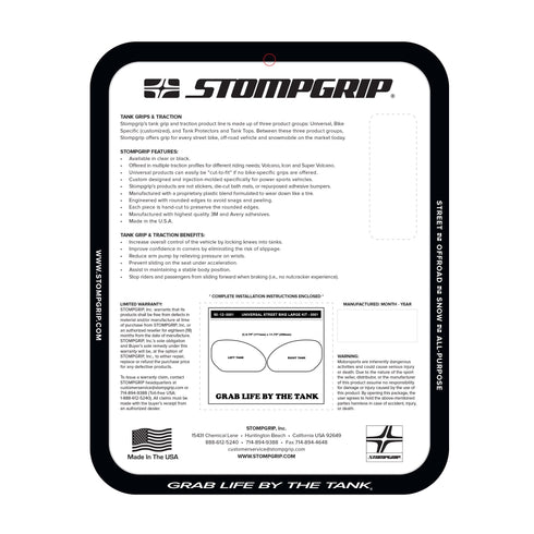 Stomp Grip Universal Oval Tank Kit - Large