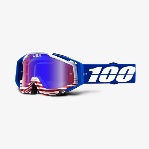 100% Racecraft Anthem Goggles - Red/Blue Mirror Lens