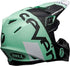 Bell Moto-9 Flex Seven Galaxy Helmet - Black/Mint Green/White Matt