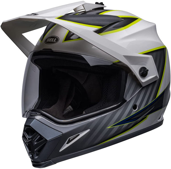 Bell MX-9 Adventure MIPS Dalton Helmet - White/Hi-Viz Yellow