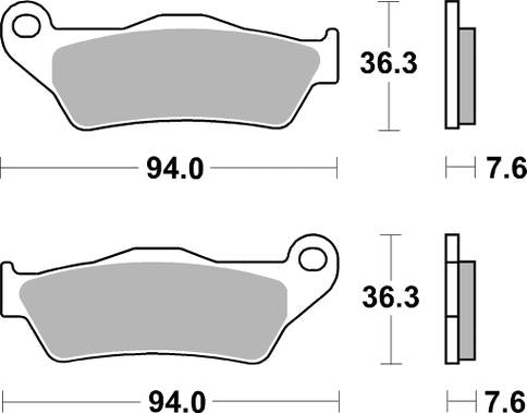 SBS FA181 LS Sinter Brake Pads - Rear