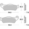 SBS FA181 RSI Sinter Brake Pads - Front/Rear