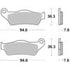 SBS FA181 RSI Sinter Brake Pads - Front/Rear
