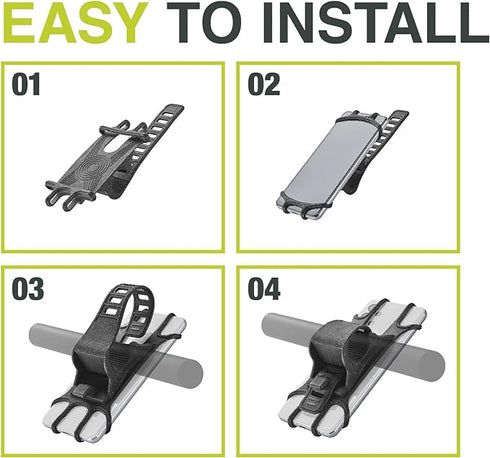 Interphone Silicone handlebar holder - Black