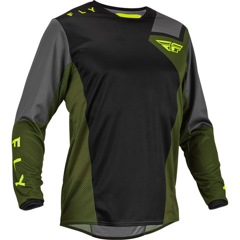 Fly 2023 Kinetic Jet Jersey - Black/Olive/Hi Viz