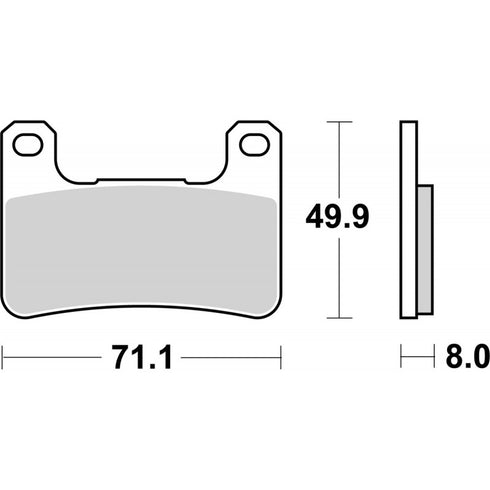 SBS FA379 Road HS Sinter Brake Pads - Front