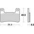 SBS FA379 Road HS Sinter Brake Pads - Front
