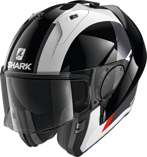 Shark Evo-ES Endless Helmet - White/Black/Red WKR