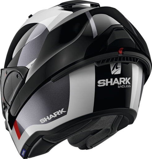 Shark Evo-ES Endless Helmet - White/Black/Red WKR