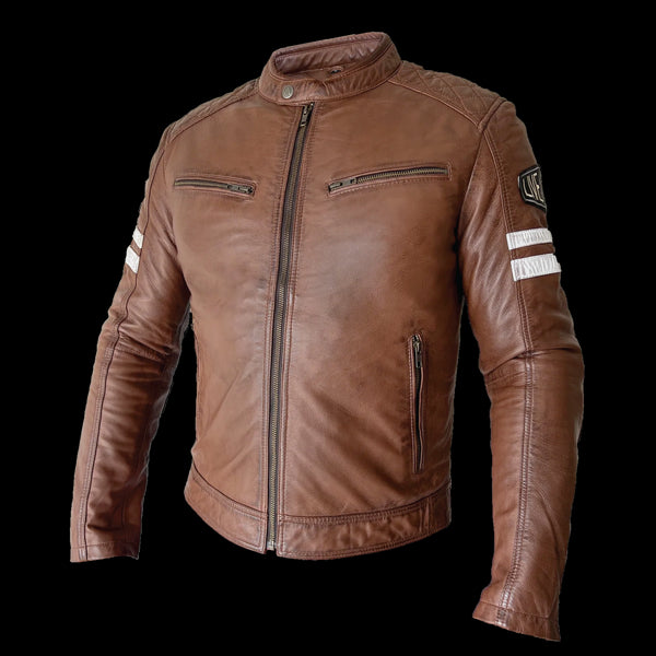 Arma Maverick Leather Jacket - Brown Tan