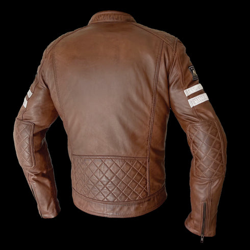 Arma Maverick Leather Jacket - Brown Tan