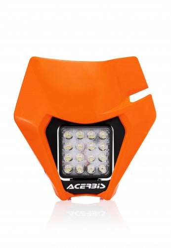 Acerbis VSL Headlight Mask for KTM EXC-F Bikes - Orange